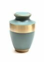 Aqua Gold Band Urn
